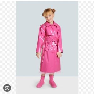American girl pink raincoat